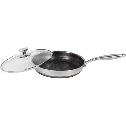 Stainless Steel Non-Stick Frying Pan, 10-12.4in