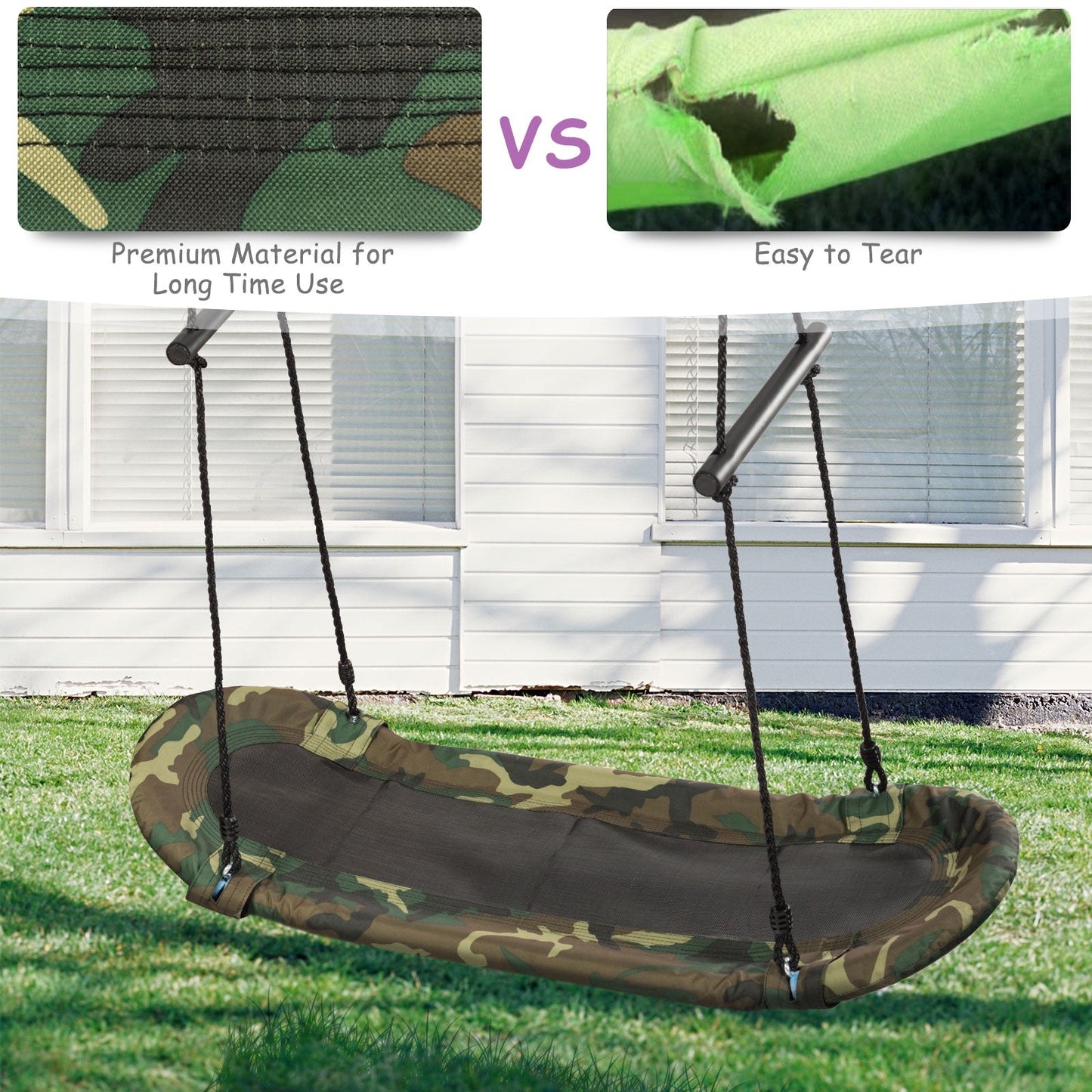 Saucer Tree Swing Surf Kids Outdoor Adjustable