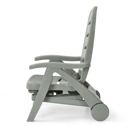 5 Position Adjustable Folding Lounger Chaise Chair