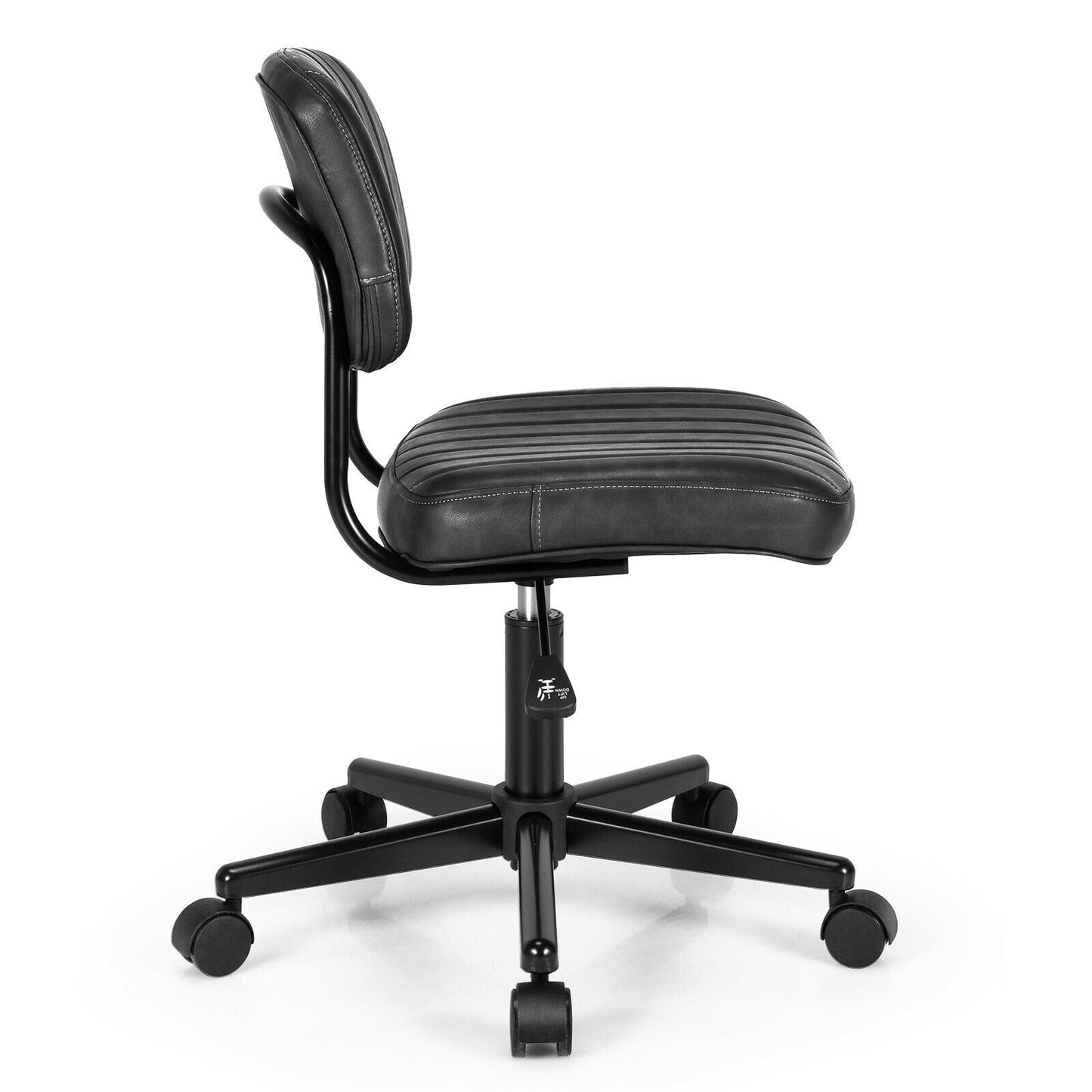 PU Leather Adjustable Office Chair Swivel Task Chair with Backrest