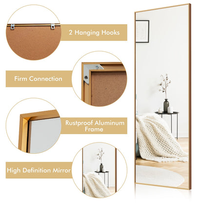 59 Inch Full Length Mirror Large Rectangle Bedroom Mirror