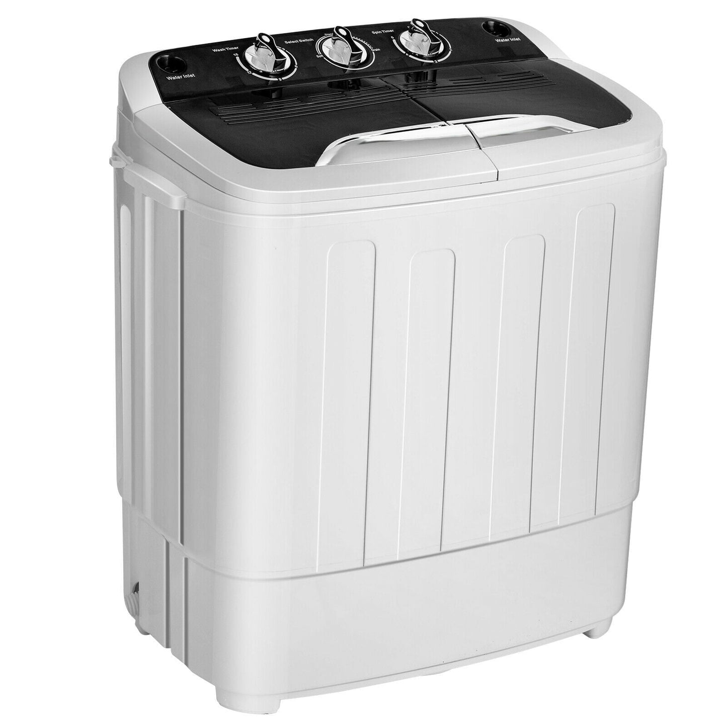 8 lbs Portable Mini Twin Tub Spinner Semi-Automatic Washing Machine