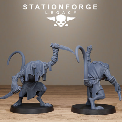 3D Printed Rotfang Plague Bearers by Stationforge Legacy Miniatures