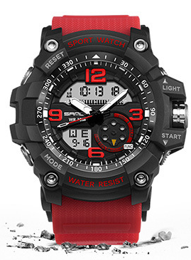 Analog-Digital Sports Watch with LED Backlight - STEVVEX