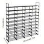 Multi Layers - Shoe Rack Organizer Column Storage Shelf Entryway w/ Hooks