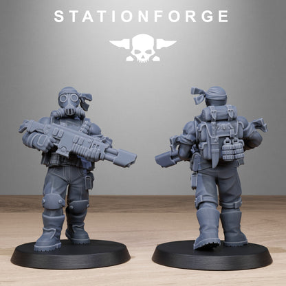 3D Printed GrimGuard Jungle Fighters by StationForge Miniatures