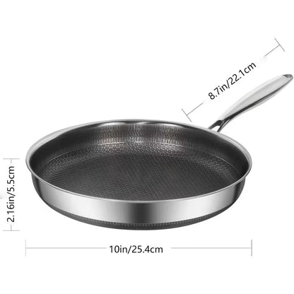 Stainless Steel Non-Stick Frying Pan, 10-12.4in