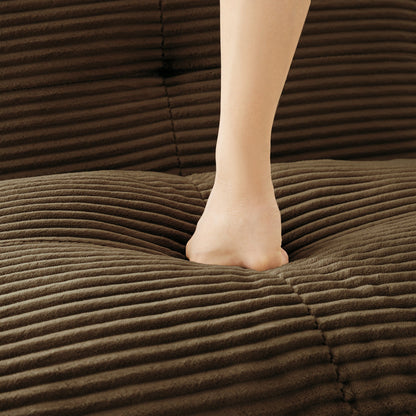 Ottoman Corduroy - Brown