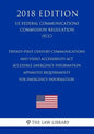 Twenty-First Century Communications and Video Accessibility Act - Accessible Emergency Information - Apparatus Requirements for Emergency Information - Paperback