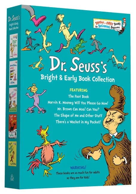 Dr. Seuss Bright & Early Book Boxed Set Collection: The Foot Book; Marvin K. Mooney Will You Please Go Now!; Mr. Brown Can Moo! Can You?, the Shape of - Hardcover