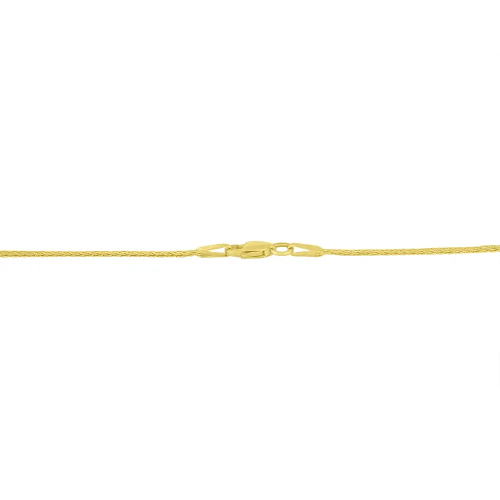1/2 Cttw Princess Cut Diamond V Shape Two Tone 10K Gold Franco Necklace