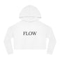Cropped Hoodie Sweatshirt for Women with Cropped Design and Ribbed Cuffs