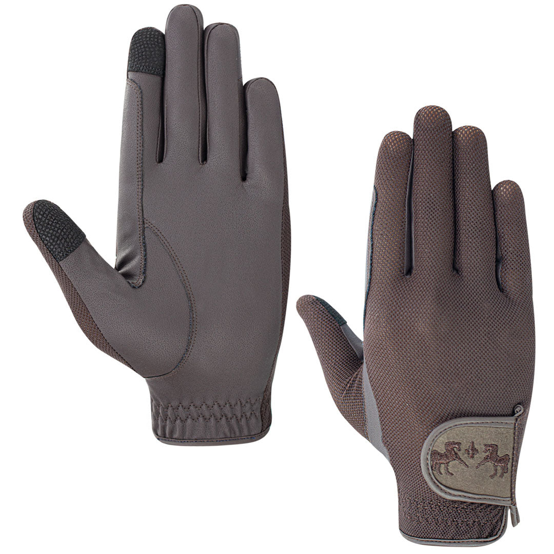 Equine Couture Aerocool Pull-On Touch Screen Riding Gloves