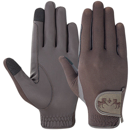 Equine Couture Aerocool Pull-On Touch Screen Riding Gloves