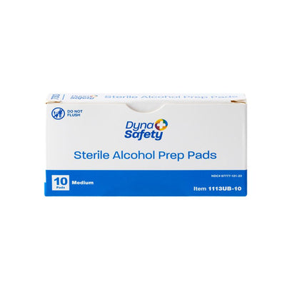 Dynarex Alcohol Prep Pad - Sterile, Medium, 10/bx, 100bxs/case (1000 Count)