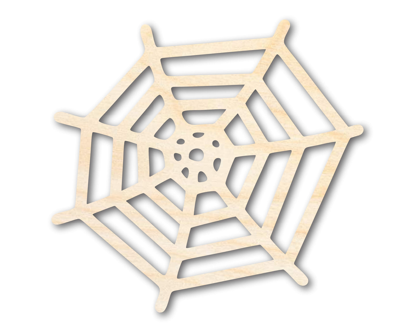 Unfinished Wood Spider Web Shape - Insect - Animal - Wildlife - Craft - up to 46" DIY