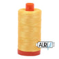1135 Pale Yellow Aurifil Cotton 50wt Large Spool