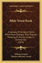 Bible Word Book: A Glossary Of Scripture Terms Which Have Changed Their Popular Meaning, Or Are No Longer In General Use (1876) - Paperback