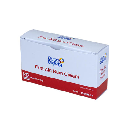 Dynarex First Aid Burn Cream, 0.9 g Foil Packet, 25/bx, 72bxs/case (1800 Count)