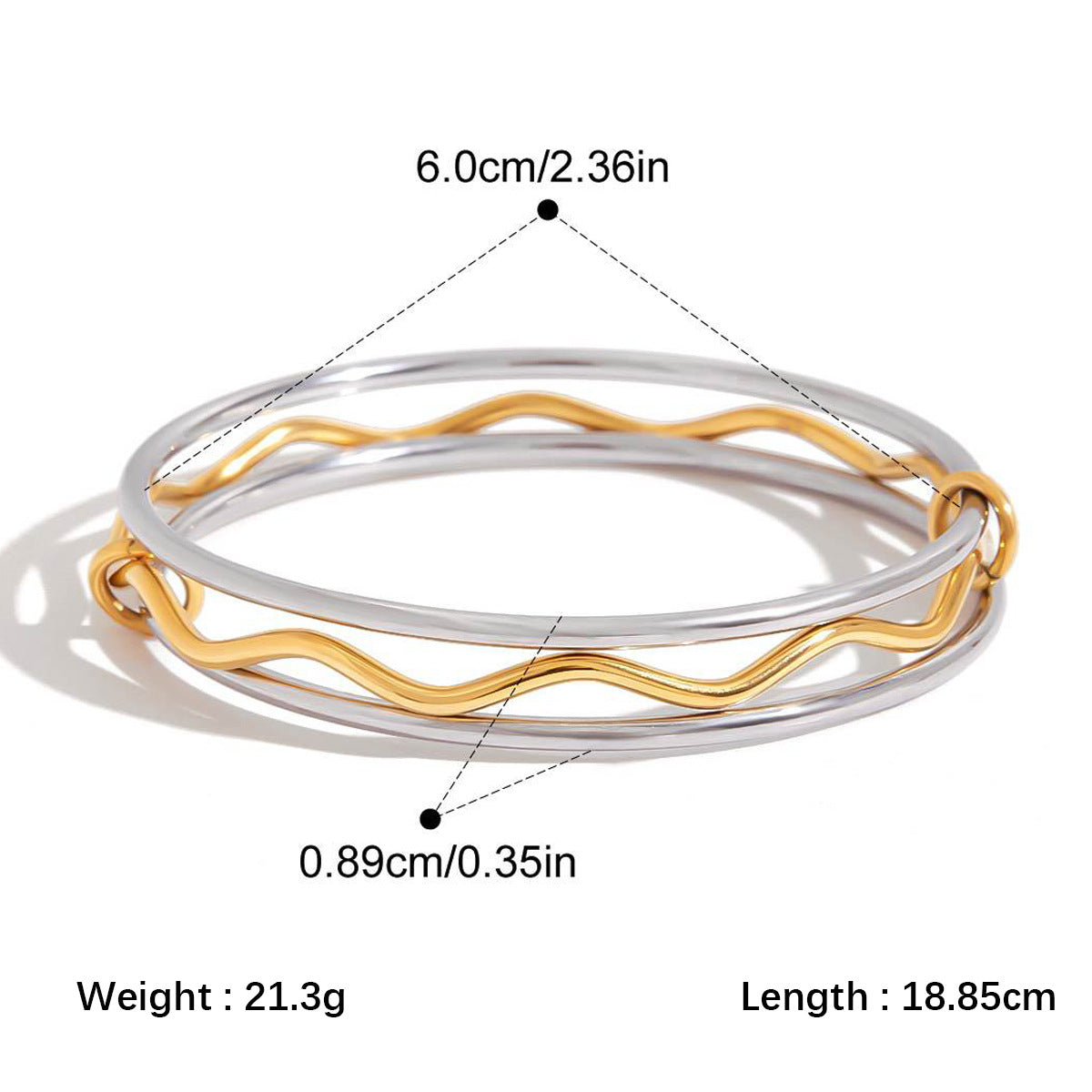 High-end Stainless Steel Zircon Bracelet That Wont Fade