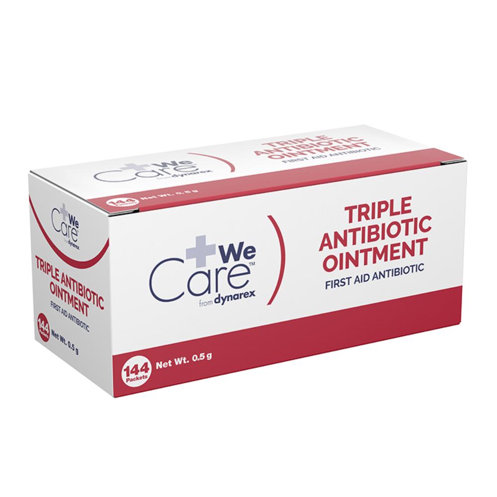 Dynarex Triple Antibiotic Ointment, 0.5 g Foil Packet, 144/bx, 12bxs/case (1728 Count)