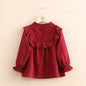 Children's bow long sleeve tunic