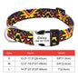 Adjustable Nylon Dog Collar Personalized Dogs Cat ID