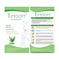 Non-woven depilatory wax paper