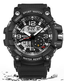 Analog-Digital Sports Watch with LED Backlight - STEVVEX