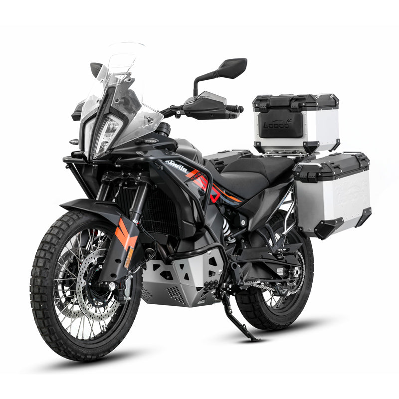 LOBOO CHG222 Crash Bar & Engine Guard for KTM 790 / 890 Adventure & Husqvarna Norden 901 – Upper & Lower Protection, Black or Orange Finish