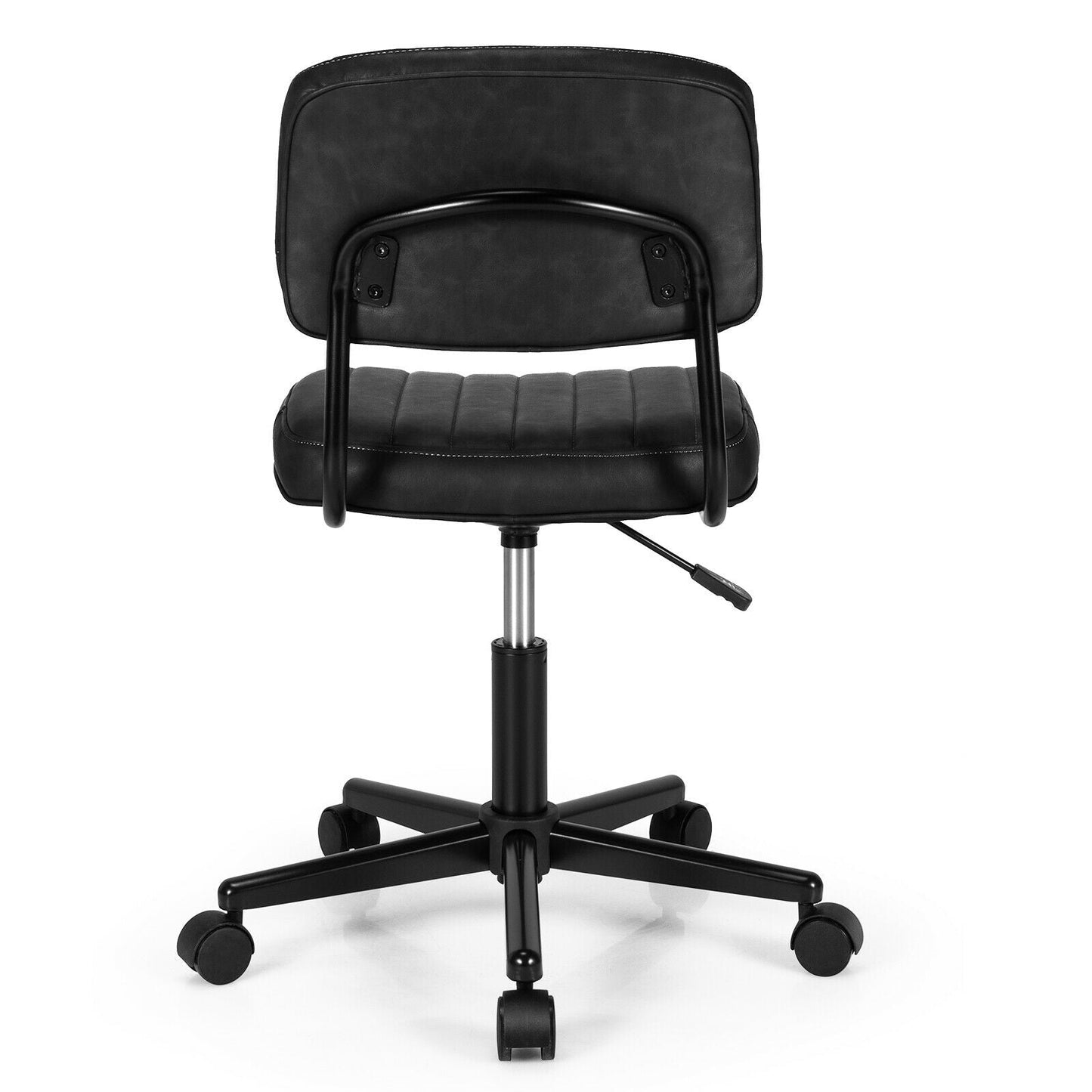 PU Leather Adjustable Office Chair Swivel Task Chair with Backrest