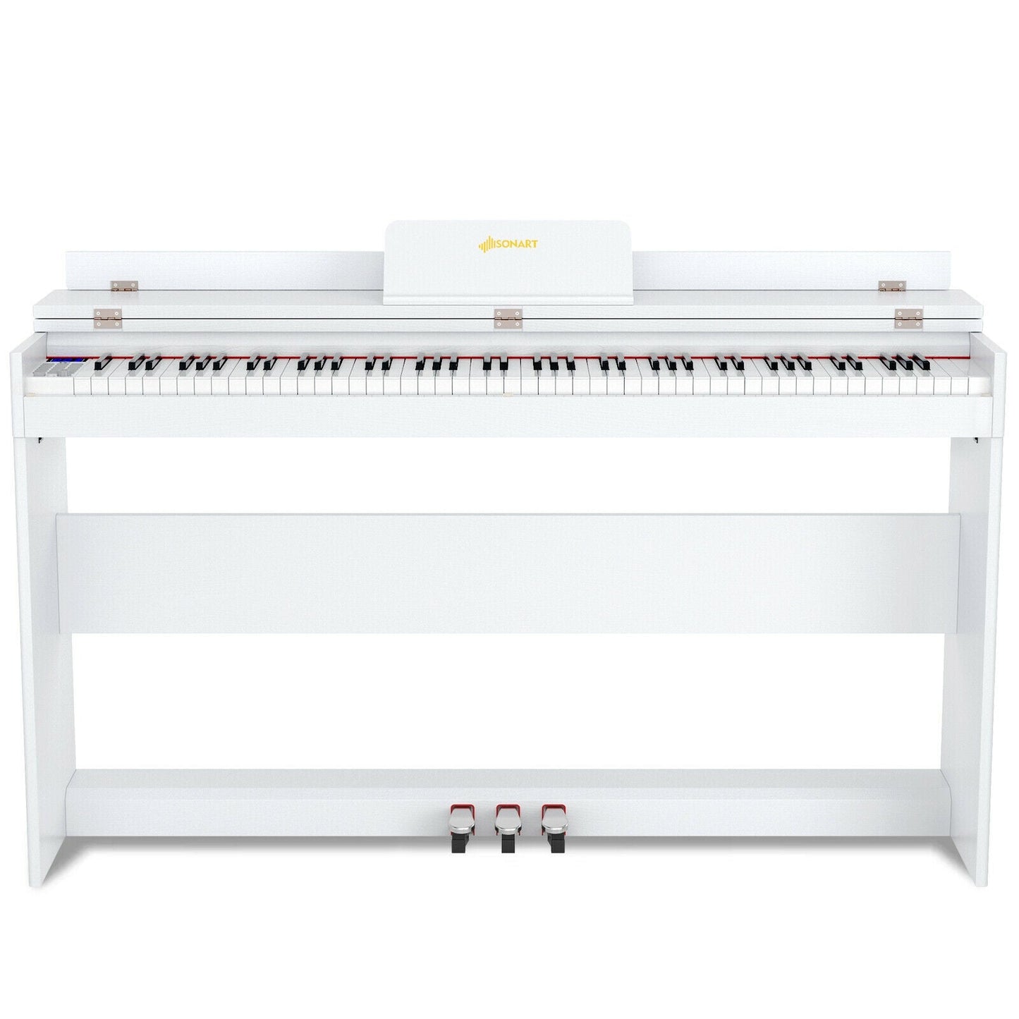 88 Key Full Size Electric Piano Keyboard with Stand 3 Pedals MIDI Function