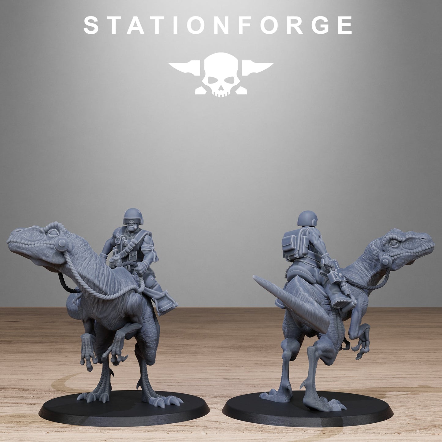 3D Printed GrimGuard Jungle Raptors by Stationforge Miniatures