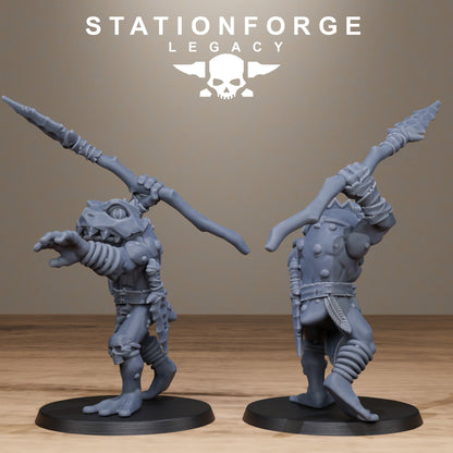 3D Printed Bogkin Spearmen by StationForge Miniatures
