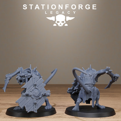 3D Printed Rotfang Melee Infantry by Stationforge Legacy Miniatures