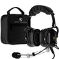 KORE P1 General Aviation Headset (Mono) with Headset Bag, Dual GA Plugs