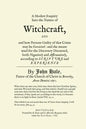 A Modest Enquiry Into the Nature of Witchcraft - Paperback