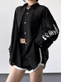 Button-Up Long Sleeve Oversized Shirt