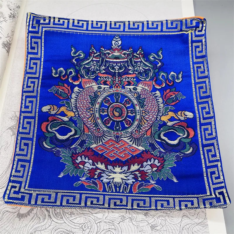 Tibetan-Style Buddha & Vajra Altar Cushion Mats
