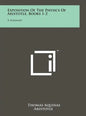 Exposition Of The Physics Of Aristotle, Books 1-2: A Summary - Hardcover