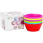 12-Piece: Chef's Star Silicone Baking Cups, Muffin Liners