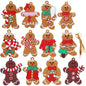 12-Piece: Gingerbread Man Ornaments