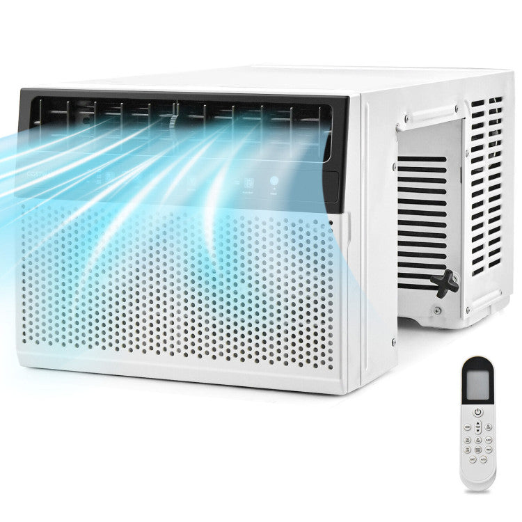 Window Air Conditione with Handy Remote and LED Control Panel