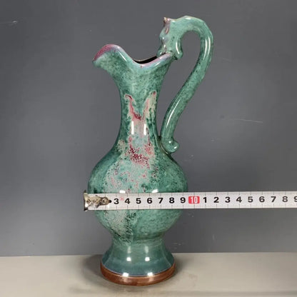 Porcelain Jun Glaze Dragon Head Vase – Bottle Shape