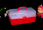 Large 2-layer art tool box plastic medicine box