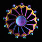 Electroplating colorful fingertip spinning top