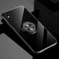 Compatible with Apple, Transparent Magnetic Ring Stand Phone Case For iPhone XR XS Max X XS Adsorption Holder case For iPhone 6 6S Plus 7 8 Plus cover