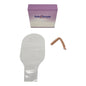 Safe N Simple 12" Drainable 2-PIece Pouch Transparent, Flange with Belt Tabs and One Curved Tail Closure (80 Count)