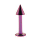 Solid Titanium Pink Cone Labret 3/8