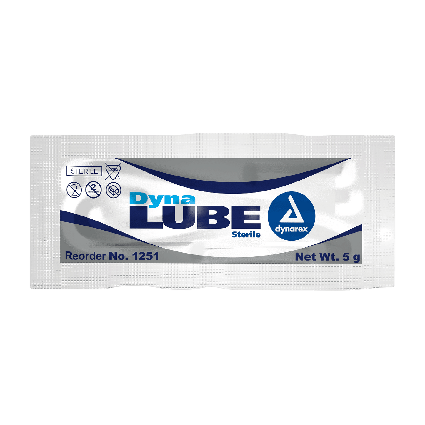 Dynarex DynaLube Lubricating Jelly - Sterile, 5g Packet, 72ea/bx, 12bxs/case (864 Count)